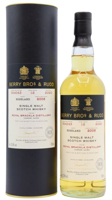 Royal Brackla - Berry Bros & Rudd - Single Cask #304043 2008 12 year old Whisky