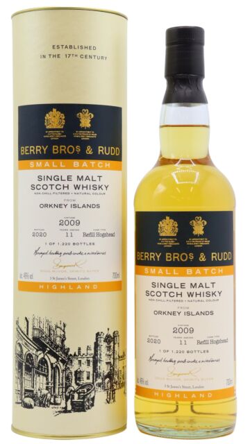 Undisclosed Orkney - Berry Bros & Rudd Small Batch Single Malt Scotch 2009 11 year old Whisky