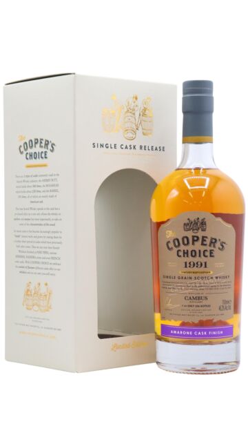 Cambus (silent) - Cooper's Choice - Single Amarone Cask #9067 1991 29 year old Whisky