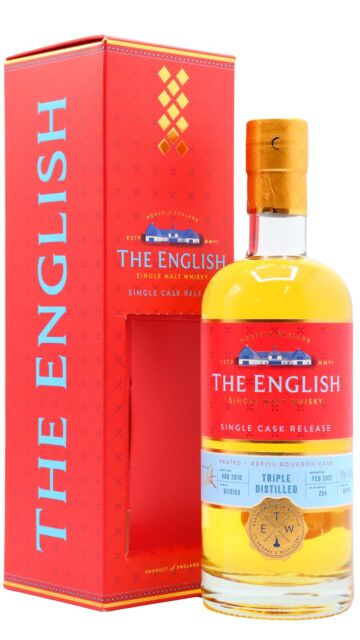 The English - Peated Triple Distilled Single Cask # B1/0153 2010 Whisky