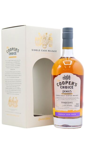 Tomintoul - Cooper's Choice - Single Marsala Cask #9388 2005 15 year old Whisky