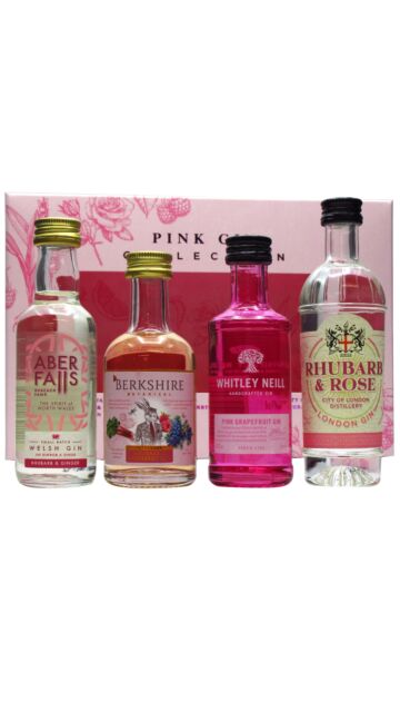 The Pink Gin Collection - Flavoured Gin Miniature Gift Pack
