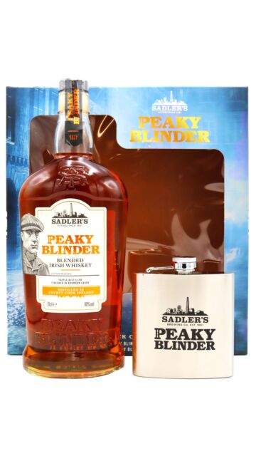 Peaky Blinder - Irish Whiskey Hip Flask Gift Pack