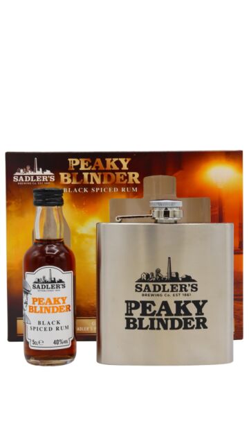 Peaky Blinder - Spiced Rum Miniature & Hip Flask Gift Pack