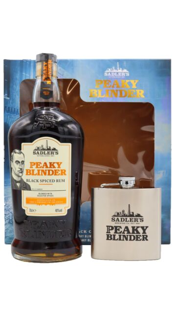 Peaky Blinder - Spiced Rum Rum Hip Flask Gift Pack