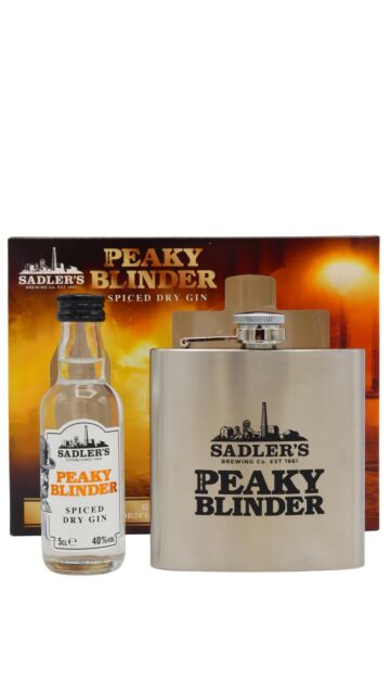 Peaky Blinder - Spiced Dry Gin Miniature & Hip Flask Gift Pack