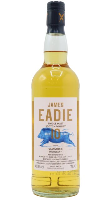 Glenlossie - James Eadie Small Batch Release Single Malt Scotch 2010 10 year old Whisky (UK Exclusive)