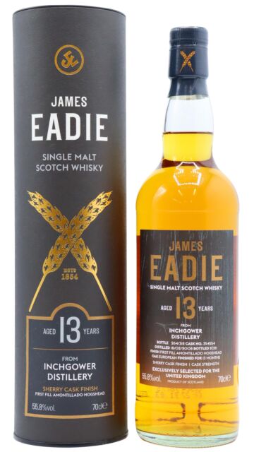 Inchgower - James Eadie Single Amontillado Sherry Cask #354554 2008 13 year old Whisky