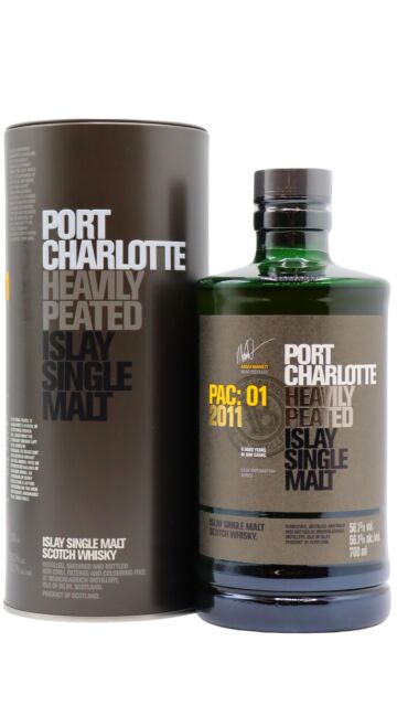 Port Charlotte - PAC: 01 Heavily Peated Islay Single Malt Scotch 2011 8 year old Whisky
