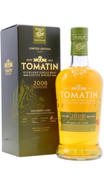 Tomatin - French Collection - Sauternes Cask Highland Single Malt Scotch 2008 12 year old Whisky