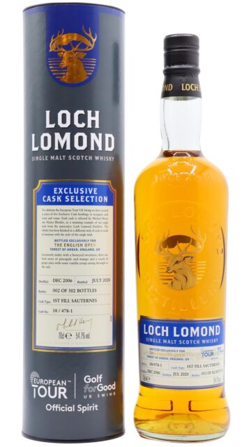 Loch Lomond - European Tour - The English Open Single Cask 2006 14 year old Whisky