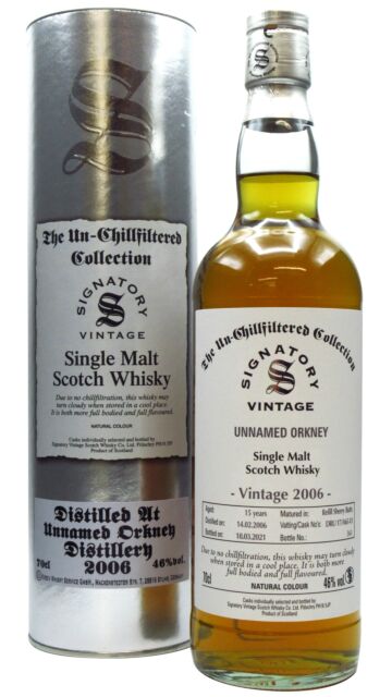 Undisclosed Orkney - Signatory Vintage 2006 15 year old Whisky