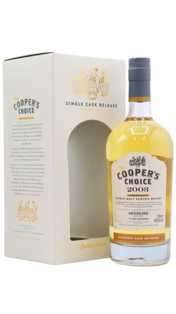 Ardmore - Cooper's Choice - Single Bourbon Cask #801285 2003 17 year old Whisky