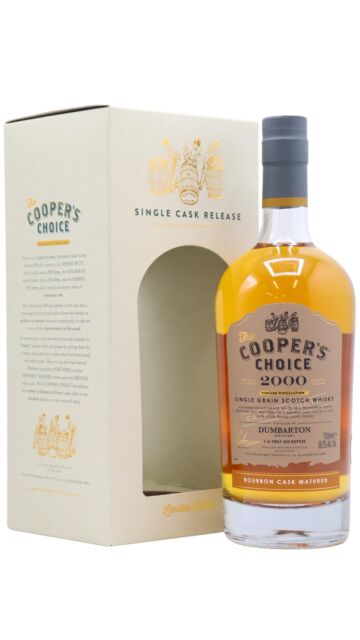 Dumbarton (silent) - Cooper's Choice - Single Bourbon Cask #211097 2000 20 year old Whisky