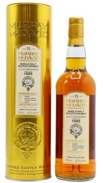 Allt-a-Bhainne - Murray McDavid Mission Gold Series Single Malt Scotch 1995 25 year old Whisky