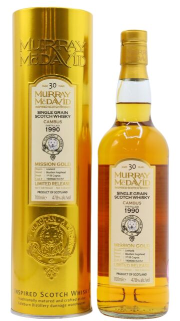 Cambus (silent) - Murray McDavid Mission Gold Series Single Grain Scotch 1990 30 year old Whisky