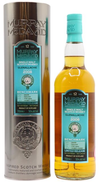 GlenAllachie - Murray McDavid Benchmark Single Malt Scotch 2008 12 year old Whisky