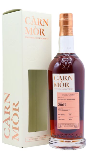 Glen Elgin - Carn Mor Strictly Limited Pedro Ximenez Cask Finish Single Malt Scotch 2007 13 year old Whisky