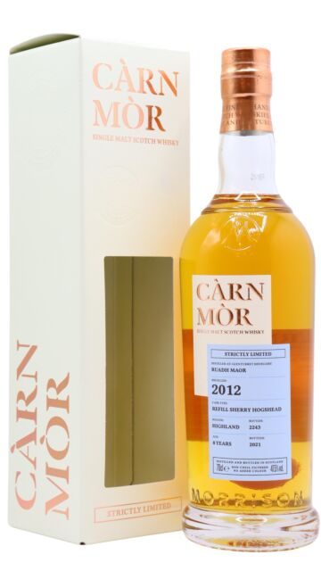 Glenturret - Ruadh Maor - Carn Mor Strictly Limited Sherry Cask Finish Single Malt Scotch 2012 8 year old Whisky