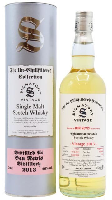 Ben Nevis - Signatory Vintage Single Malt Scotch 2013 7 year old Whisky