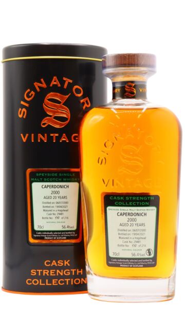 Caperdonich (silent) - Signatory Vintage Cask Strength Collection Single Cask #29487 2000 20 year old Whisky