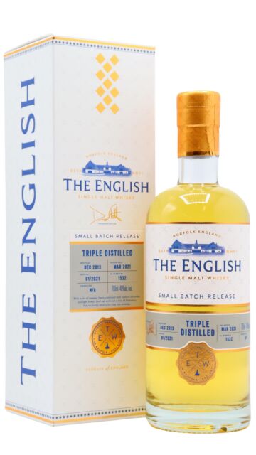 The English - Triple Distilled Small Batch Single Malt 2013 8 year old Whisky