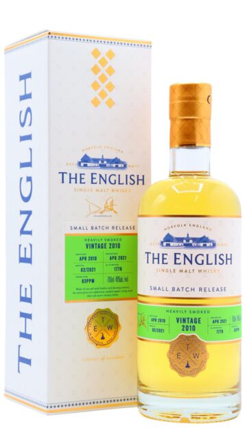 The English - Heavily Peated Small Batch Single Malt 2010 11 year old Whisky