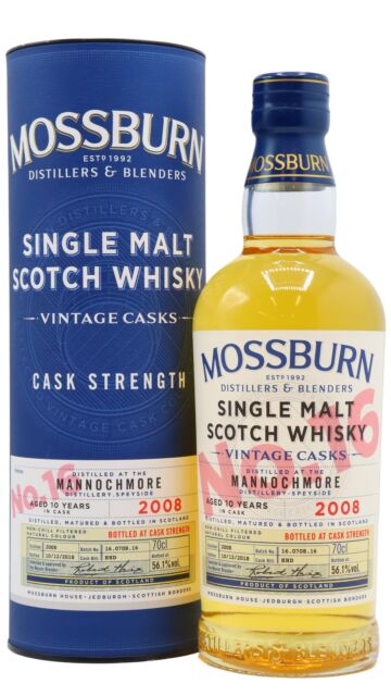 Mannochmore - Mossburn Vintage Cask Batch #16 2008 10 year old Whisky