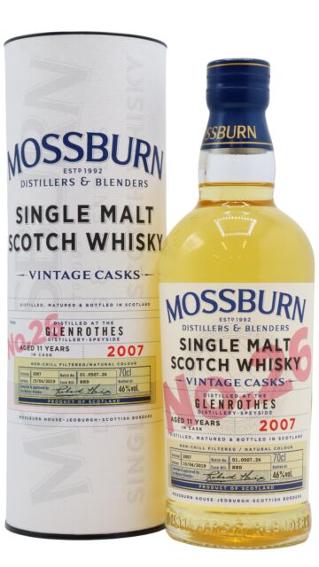 Glenrothes - Mossburn Vintage Cask Batch #26 2007 11 year old Whisky