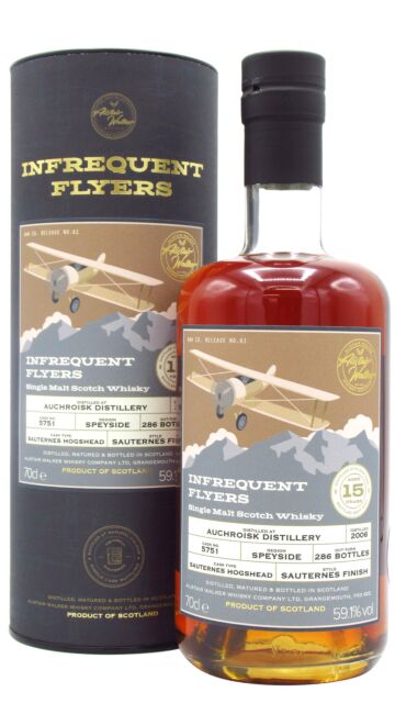 Auchroisk - Infrequent Flyers Single Sauternes Wine Cask #5751 2006 15 year old Whisky