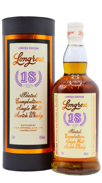 Longrow - 2021 Release Campbeltown Single Malt Scotch 18 year old Whisky