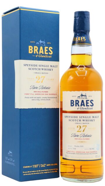 Braeval - Secret Speyside Braes Of Glenlivet Single Malt Scotch 1993 27 year old Whisky
