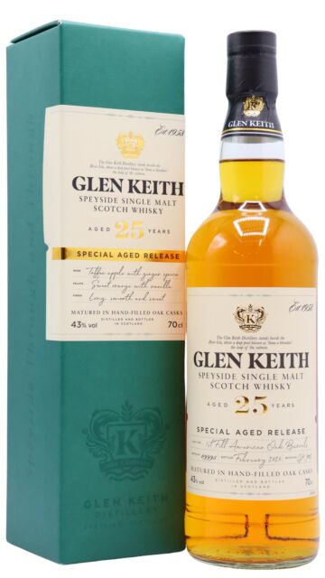 Glen Keith - Secret Speyside Special Aged Release Single Malt Scotch 1994 25 year old Whisky