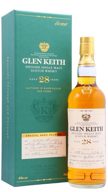 Glen Keith - Secret Speyside Special Aged Release Single Malt Scotch 1992 28 year old Whisky