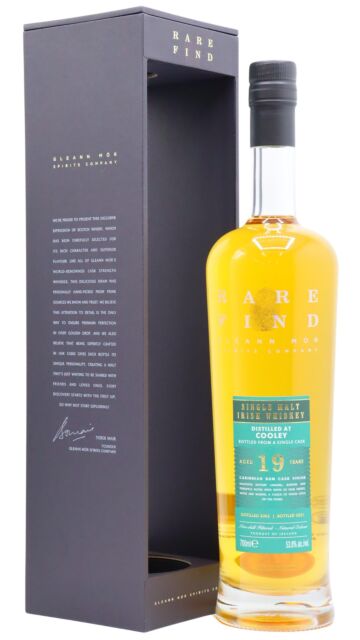 Cooley - Gleann Mor Rare Find Single Caribbean Rum Cask Irish 2002 19 year old Whiskey