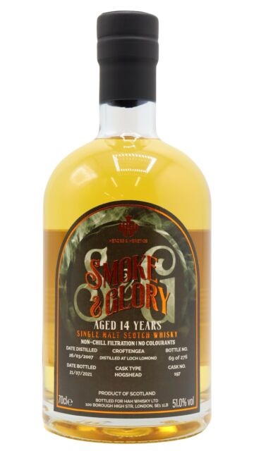 Loch Lomond - Croftengea - Heroes & Heretics - Smoke & Glory Single Cask #197 2007 14 year old Whisky