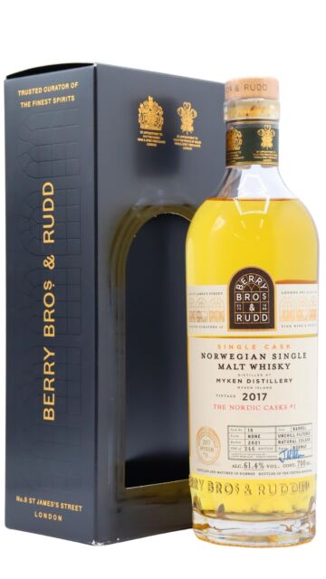 Myken - Berry Bros & Rudd Nordic Casks - Norwegian Single Cask #15 2017 4 year old Whisky