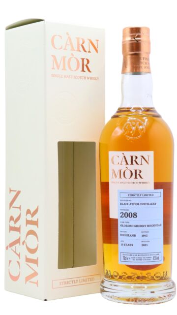 Blair Athol - Carn Mor Strictly Limited Oloroso Sherry Cask Finish Single Malt Scotch 2008 13 year old Whisky