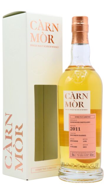 Linkwood - Carn Mor Strictly Limited Bourbon Cask Finish Single Malt Scotch 2011 9 year old Whisky