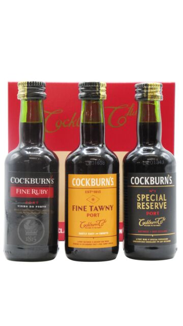 Cockburn's - Ruby, Tawny & Special Reserve Port Miniature Gift Pack
