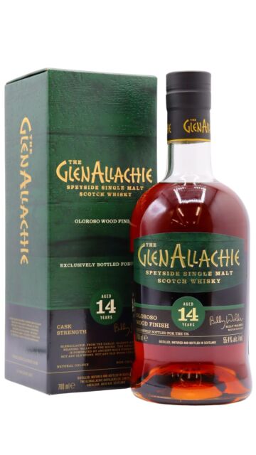 GlenAllachie - Oloroso Wood Finish Single Malt Scotch 14 year old Whisky (UK Exclusive)