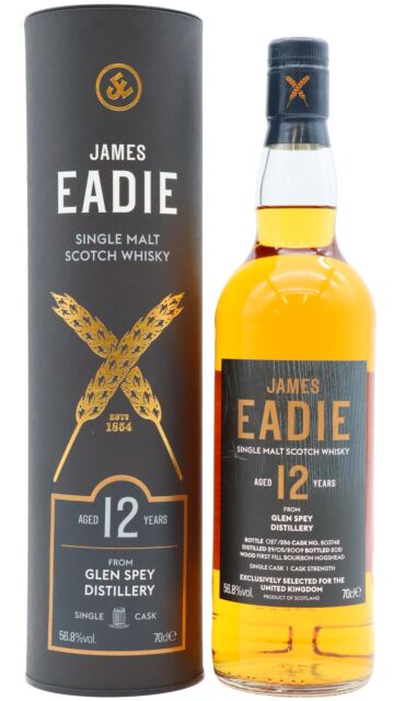 Glen Spey - James Eadie Single Bourbon Cask #803748 2009 12 year old Whisky (UK Exclusive)