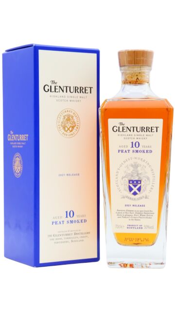 Glenturret - 2021 Release Peat Smoked Single Malt Scotch 10 year old Whisky