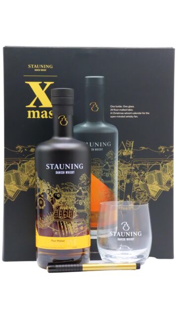 Stauning - Floor Malted Rye Advent Calendar Whisky Glass Pack