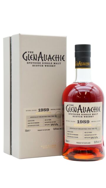GlenAllachie - Single Pedro Ximenez Puncheon Cask #6495 1989 32 year old Whisky