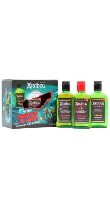 Ardbeg - Monsters Of Smoke Islay Single Malt Whisky Gift Pack
