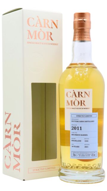 Fettercairn - Carn Mor Strictly Limited Bourbon Cask Finish Single Malt Scotch 2011 10 year old Whisky