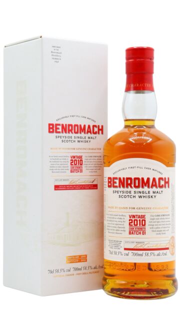 Benromach - Cask Strength Batch #1 Single Malt Scotch 2010 10 year old Whisky