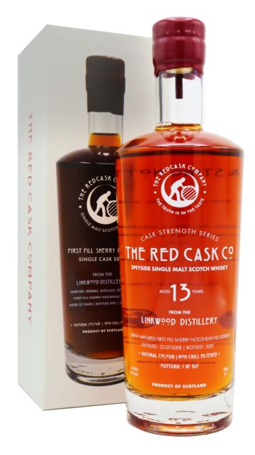 Linkwood - Red Cask Co. - Single Sherry Cask #303020 2008 13 year old Whisky