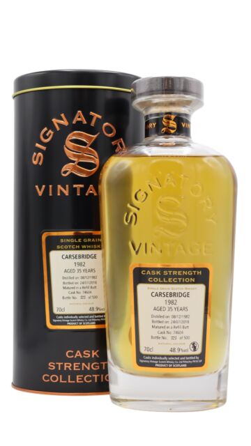 Carsebridge (silent) - Signatory Vintage Cask Strength Collection Single Cask #74604 1982 35 year old Whisky
